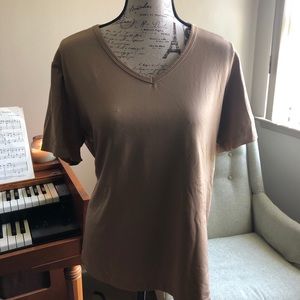 Soft Beige top by Susan Graver